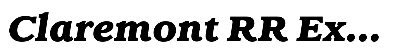 Claremont RR ExtraBold Italic